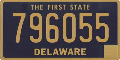DE license plate 796055