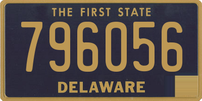 DE license plate 796056