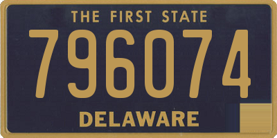 DE license plate 796074