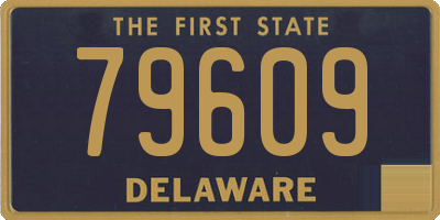 DE license plate 79609