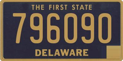 DE license plate 796090