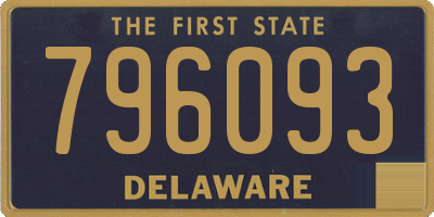 DE license plate 796093