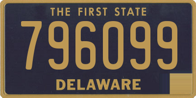 DE license plate 796099