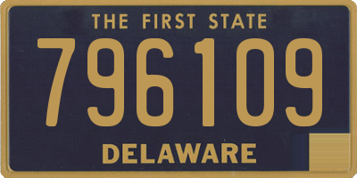 DE license plate 796109