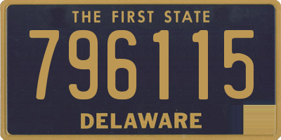 DE license plate 796115