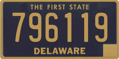 DE license plate 796119