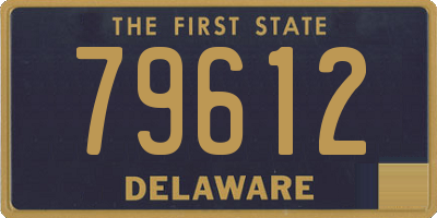 DE license plate 79612