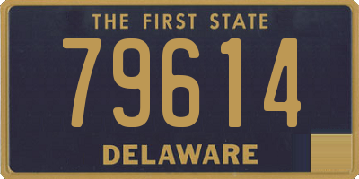 DE license plate 79614
