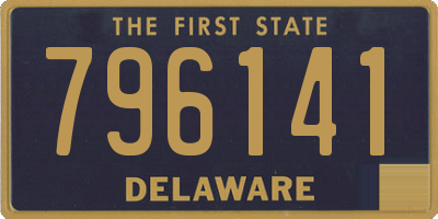 DE license plate 796141