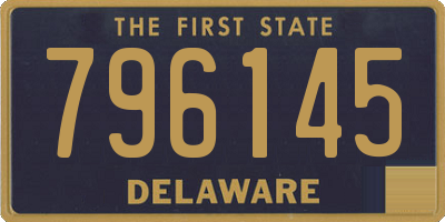 DE license plate 796145