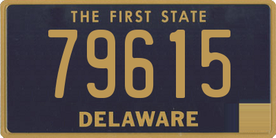 DE license plate 79615