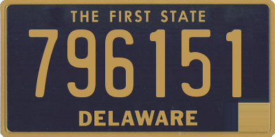 DE license plate 796151