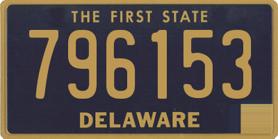 DE license plate 796153