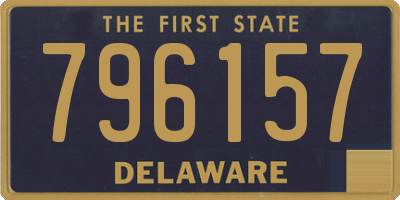 DE license plate 796157