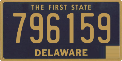 DE license plate 796159