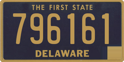 DE license plate 796161