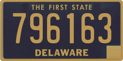 DE license plate 796163