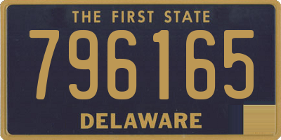 DE license plate 796165