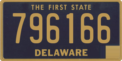 DE license plate 796166