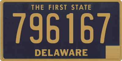 DE license plate 796167