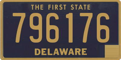 DE license plate 796176