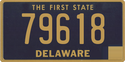 DE license plate 79618