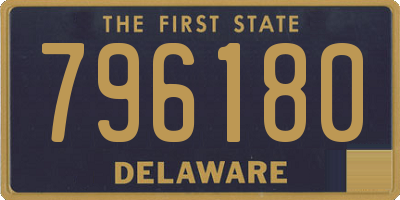 DE license plate 796180