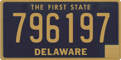 DE license plate 796197