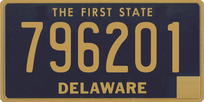 DE license plate 796201
