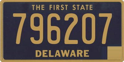 DE license plate 796207