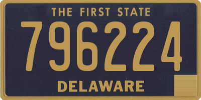 DE license plate 796224