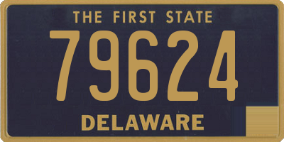 DE license plate 79624