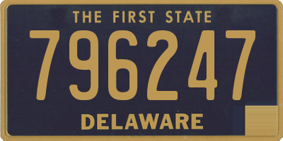 DE license plate 796247