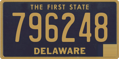 DE license plate 796248