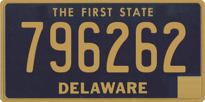 DE license plate 796262