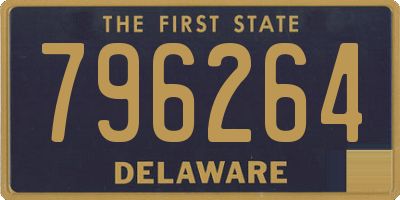 DE license plate 796264