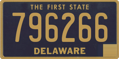 DE license plate 796266