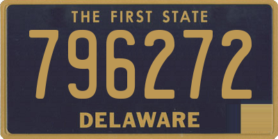 DE license plate 796272