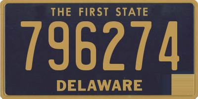 DE license plate 796274