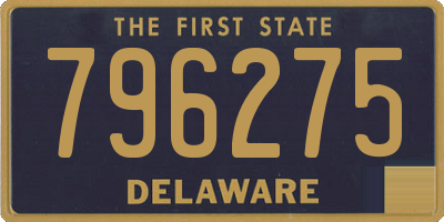 DE license plate 796275