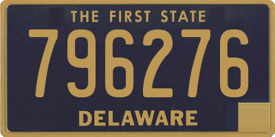 DE license plate 796276
