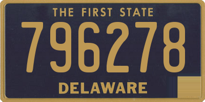 DE license plate 796278