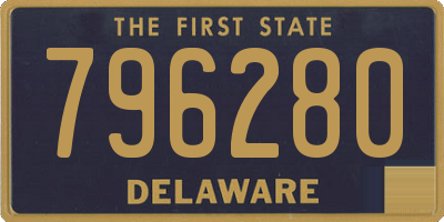 DE license plate 796280