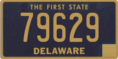 DE license plate 79629