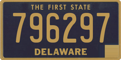 DE license plate 796297