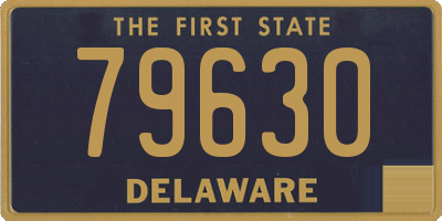 DE license plate 79630