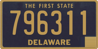 DE license plate 796311