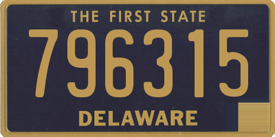 DE license plate 796315