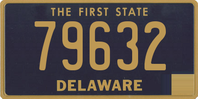 DE license plate 79632