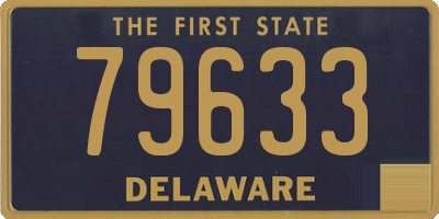 DE license plate 79633